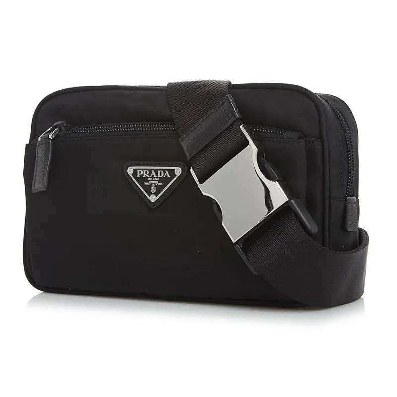 ★送料関税込★PRADA Re-Nylon サフィアーノレザー ボディバッグ