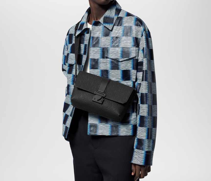 NEW!! LOUIS VUITTON S-Cape メッセンジャーバッグ 黒 レザー