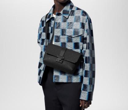 NEW!! LOUIS VUITTON S-Cape メッセンジャーバッグ 黒 レザー