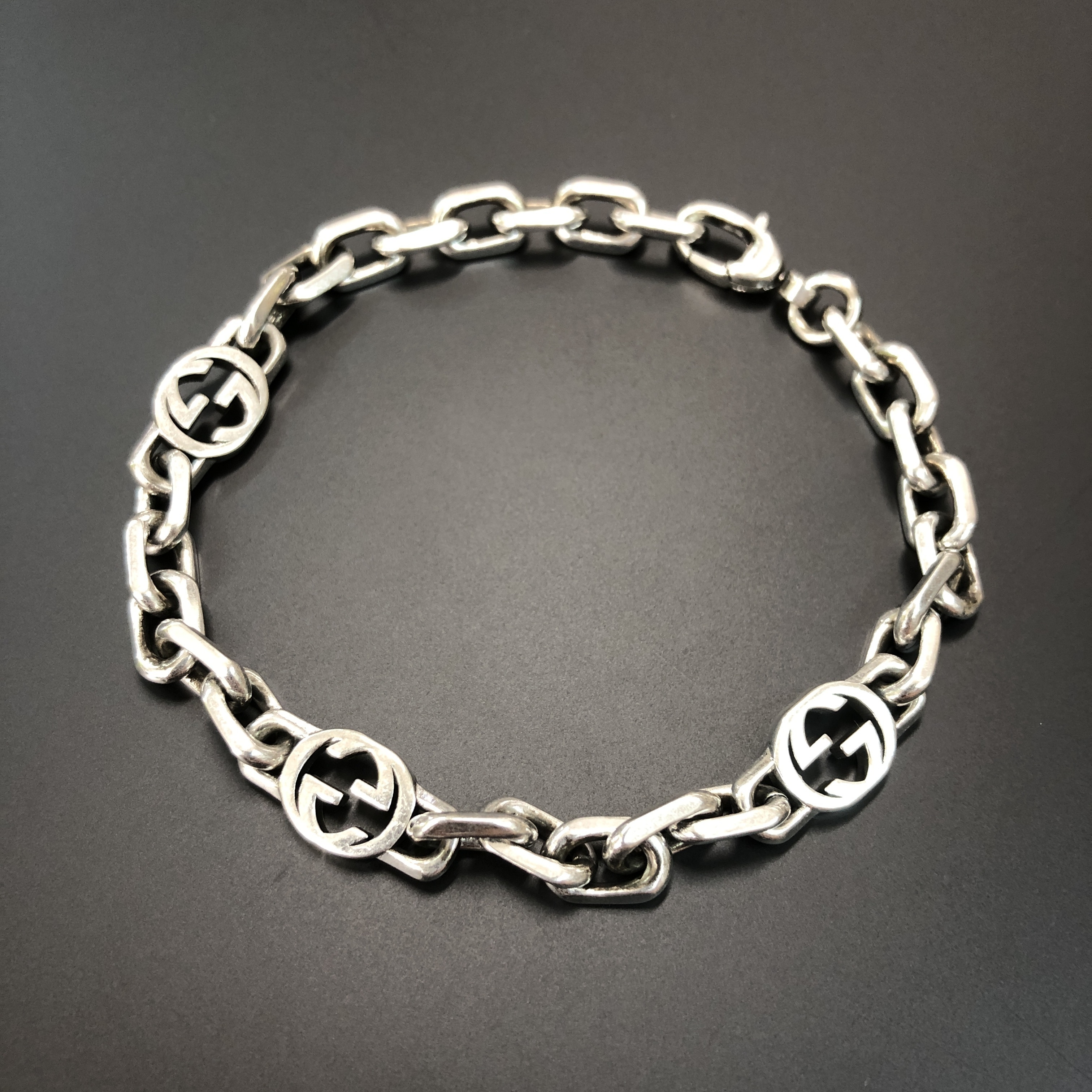 GUCCI グッチ インターロッキングG シルバー ブレスレット