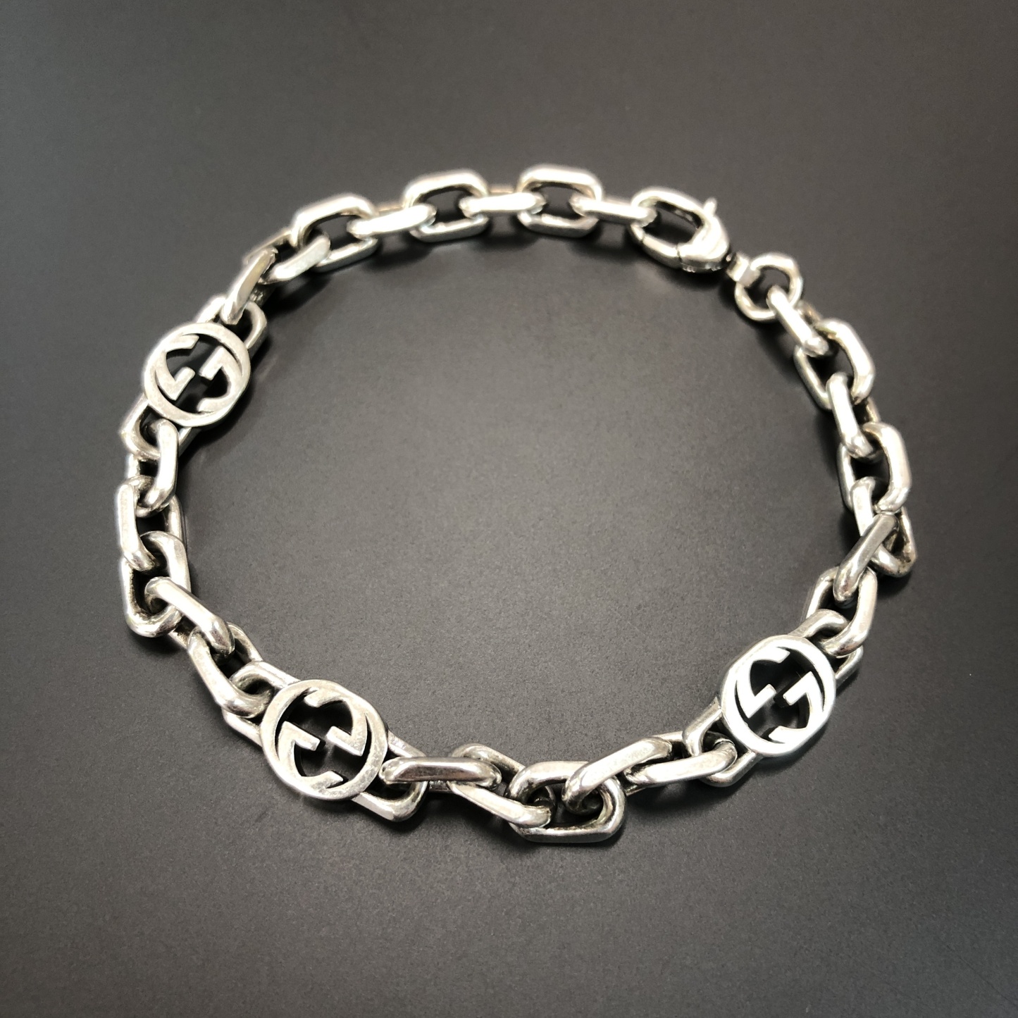 GUCCI グッチ インターロッキングG シルバー ブレスレット