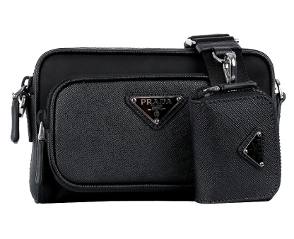 送料関税込☆PRADA Re-Nylon x レザー ショルダーバッグ☆超人気