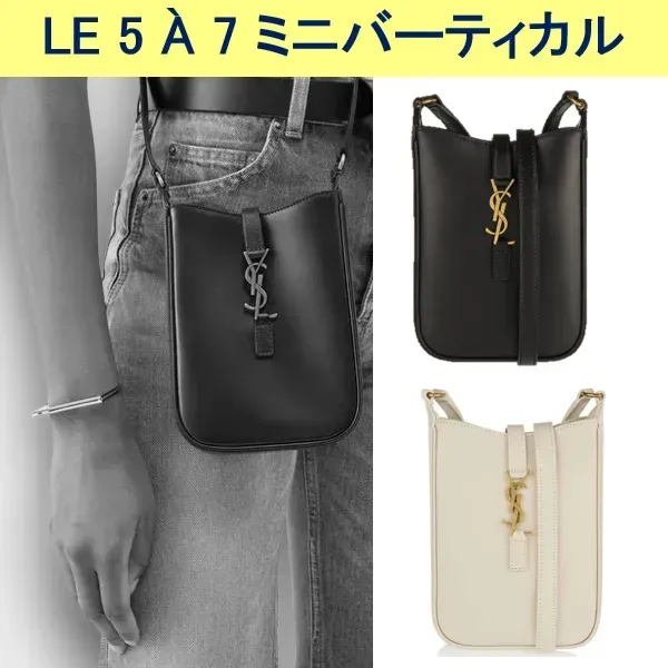 モノグラム サンローラン LE 5 Ａ 7 ミニバーティカル