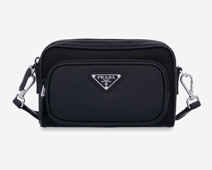 送料関税込☆PRADA Re-Nylon x レザー ショルダーバッグ☆超人気