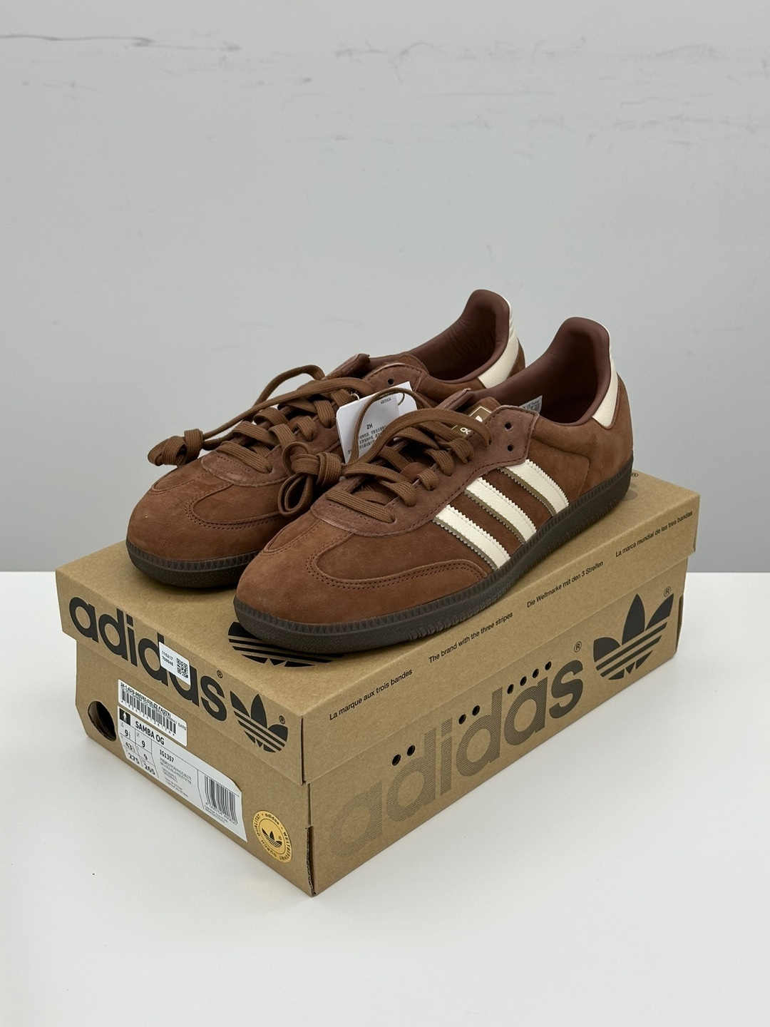 正規品の鑑定書付き！MAN ★ADIDAS★ Samba OG Preloved Brown