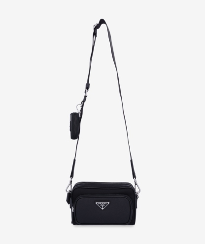 送料関税込☆PRADA Re-Nylon x レザー ショルダーバッグ☆超人気