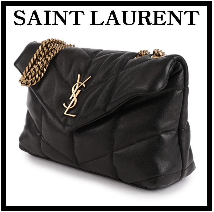 ★SAINT LAURENT★YSLロゴ パファー トイバッグ★