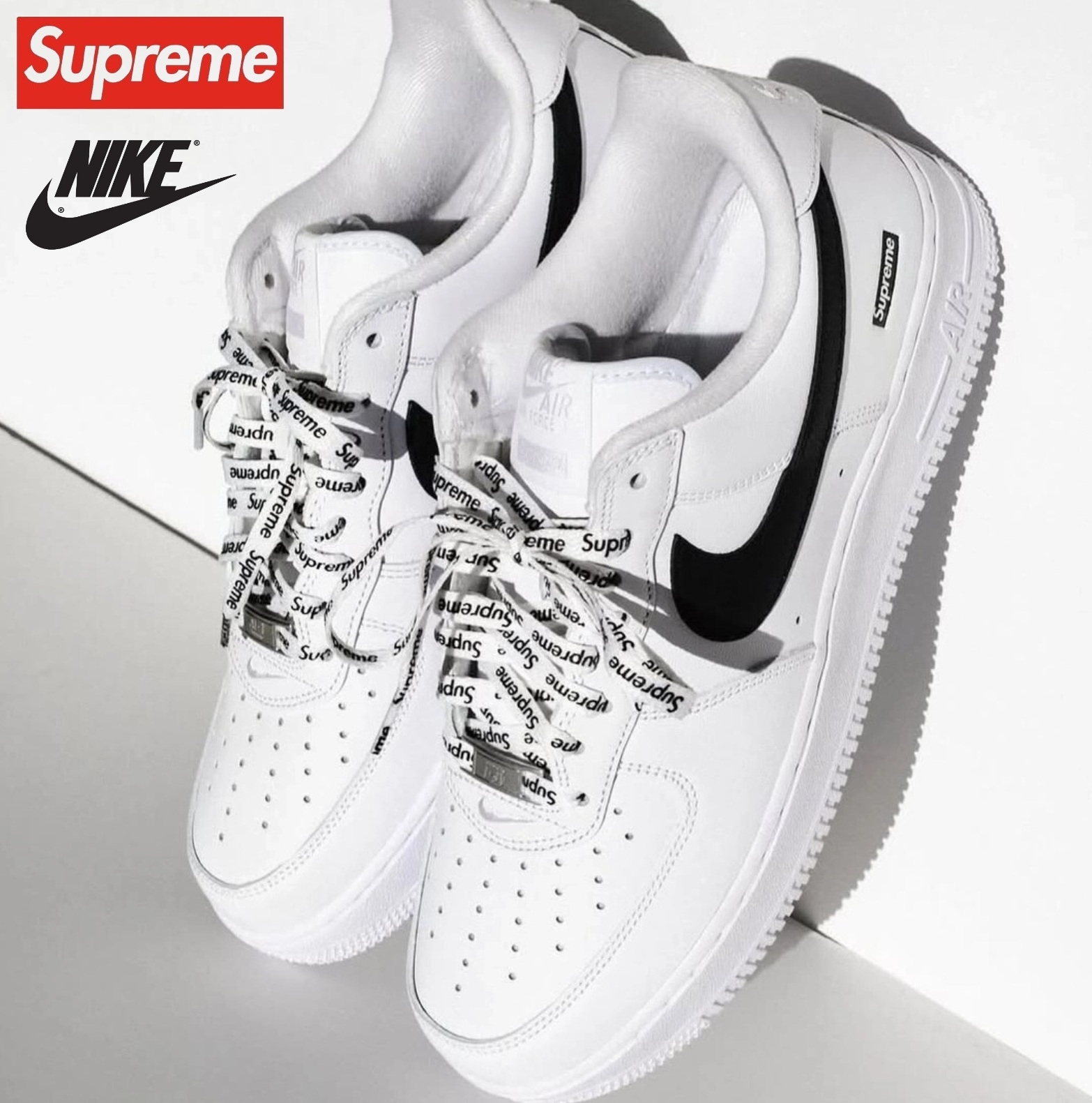 【Nike x Supreme】Air Force 1 Low- White Black