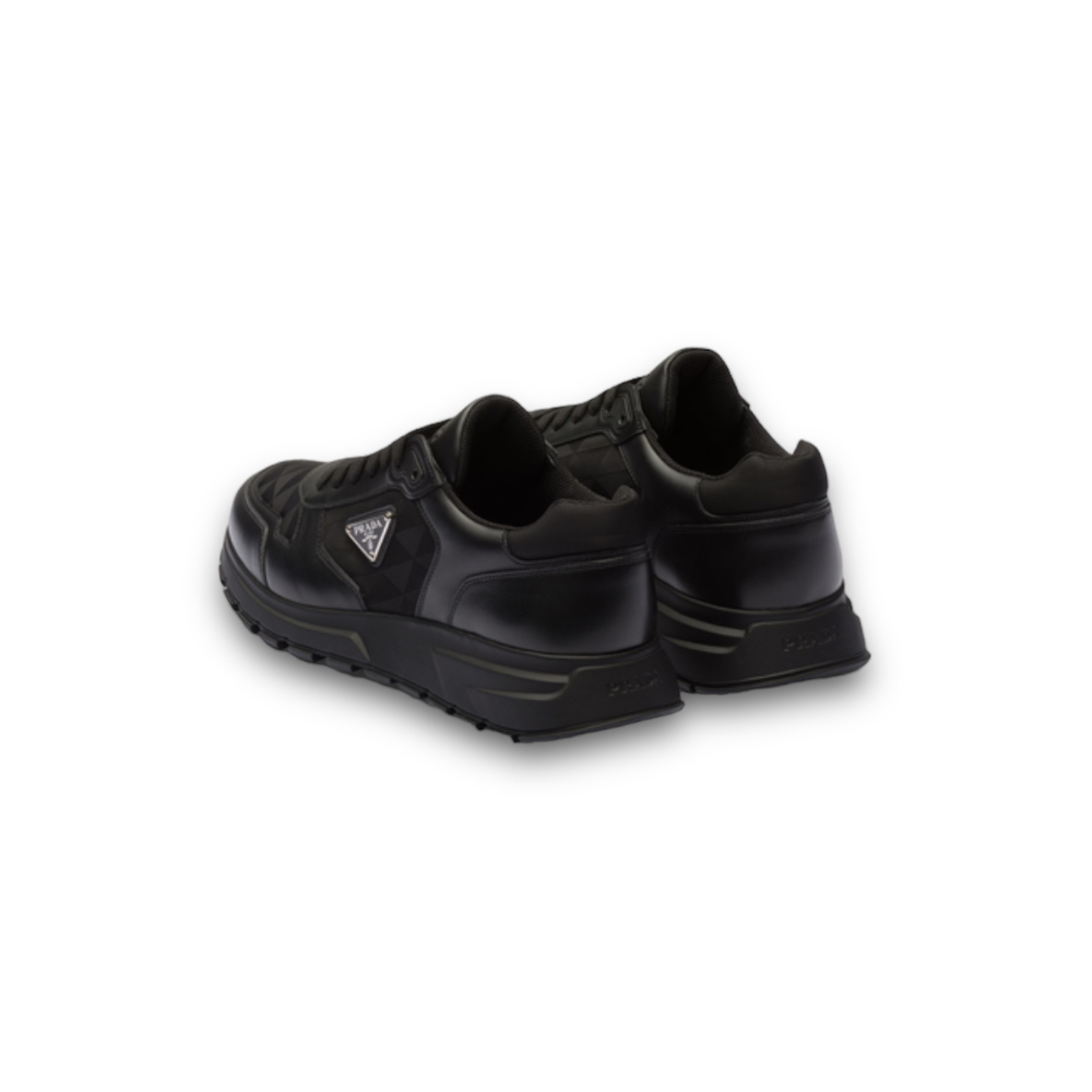 PRADA＊Leather and Re-Nylon ハイトップスニーカー＊送料込