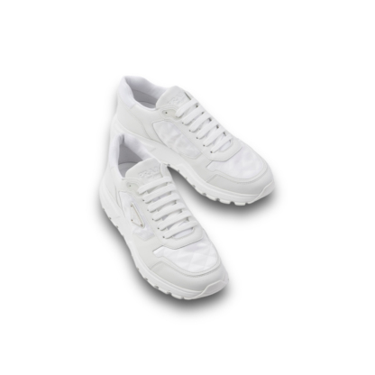 PRADA＊Leather and Re-Nylon ハイトップスニーカー＊送料込