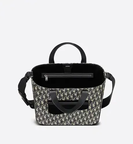 DIOR*Dior Oblique ショルダーストラップ付きサドルトートバッグ