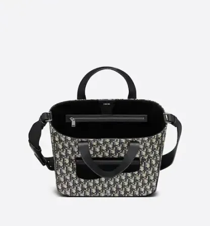 DIOR*Dior Oblique ショルダーストラップ付きサドルトートバッグ