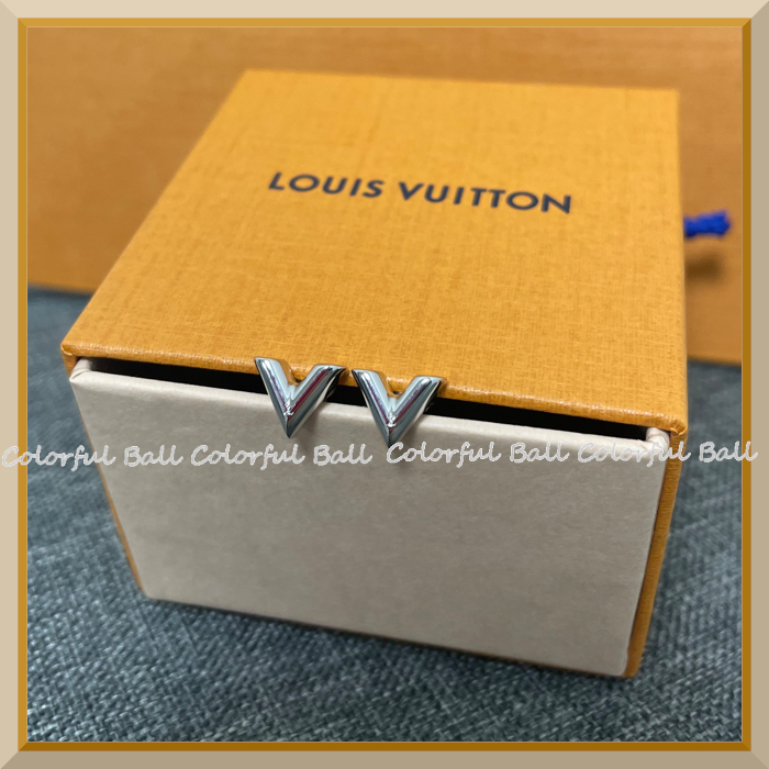 国内即発LouisVuittonスタッズ イヤリング・エセンシャルVメンズ