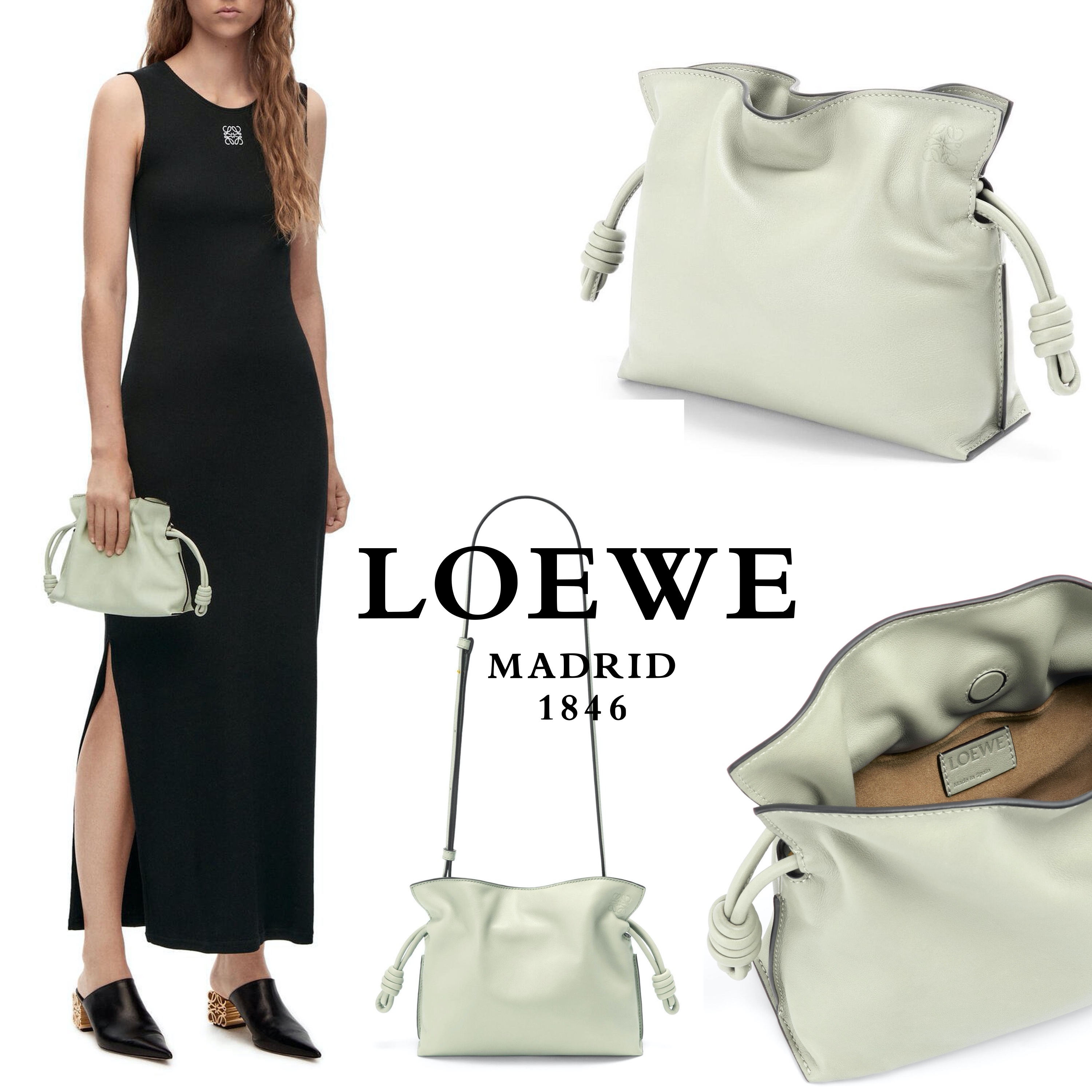 ∞∞ LOEWE ∞∞ Flamenco Mini leather クラッチ ☆