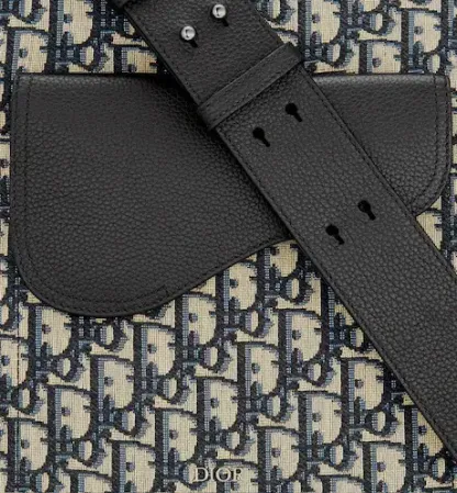 DIOR*Dior Oblique ショルダーストラップ付きサドルトートバッグ