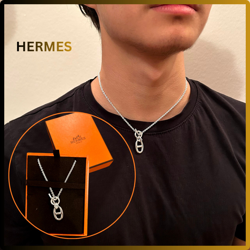 【HERMES】　アンカーチェーンペンダント