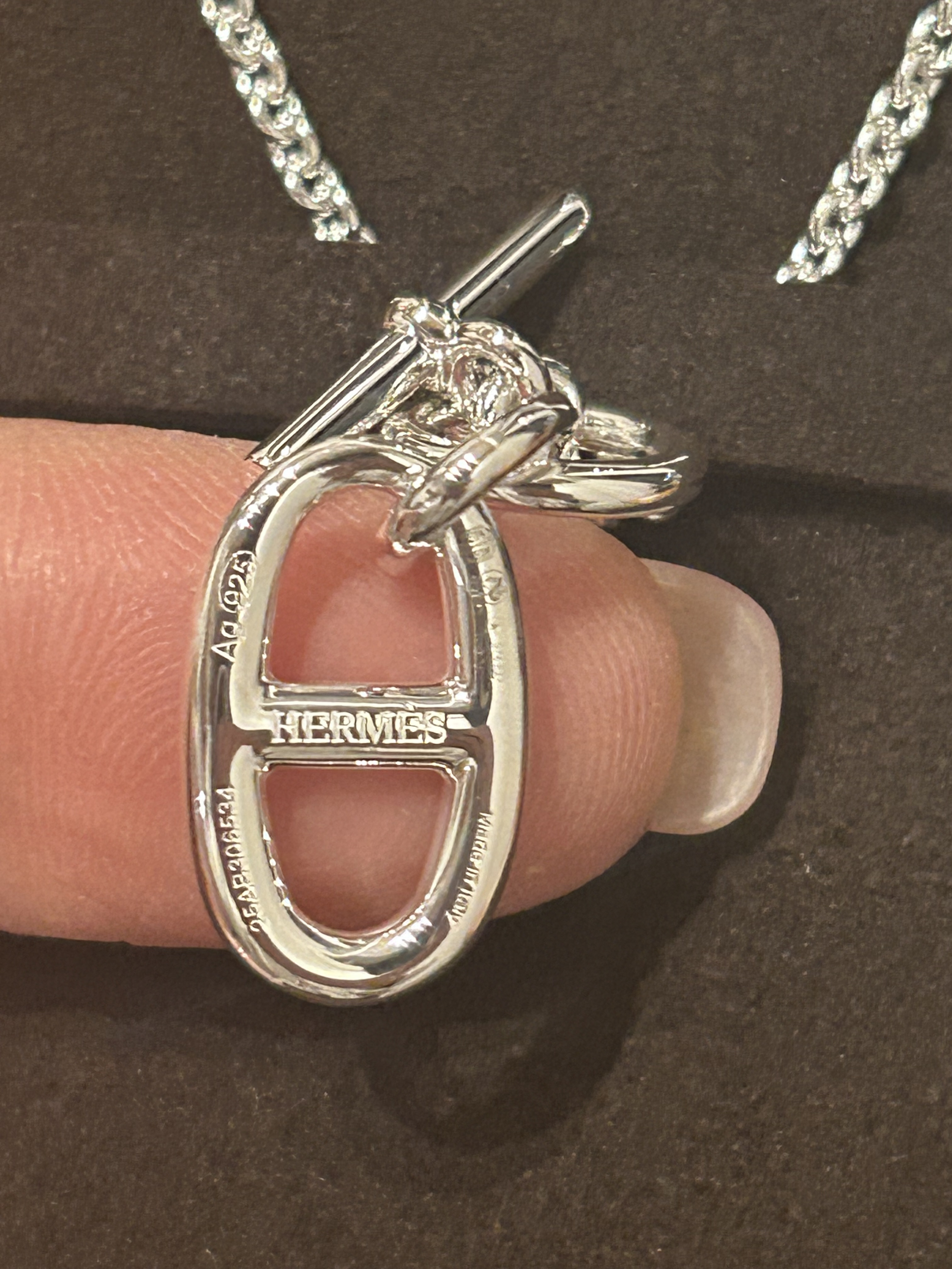 【HERMES】　アンカーチェーンペンダント