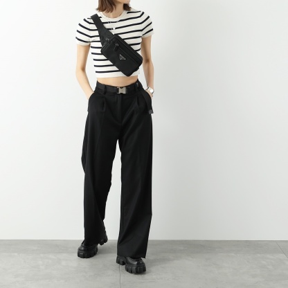 PRADA ボディバッグ 2VL977 WOO 2DMG Re-Nylon ベルトバッグ