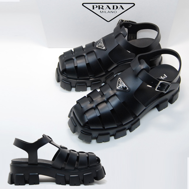 関税負担なし☆PRADA プラダ ラバー サンダル