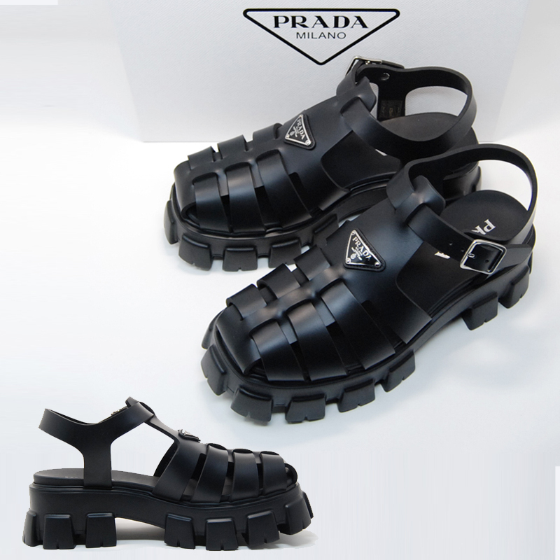 関税負担なし☆PRADA プラダ ラバー サンダル