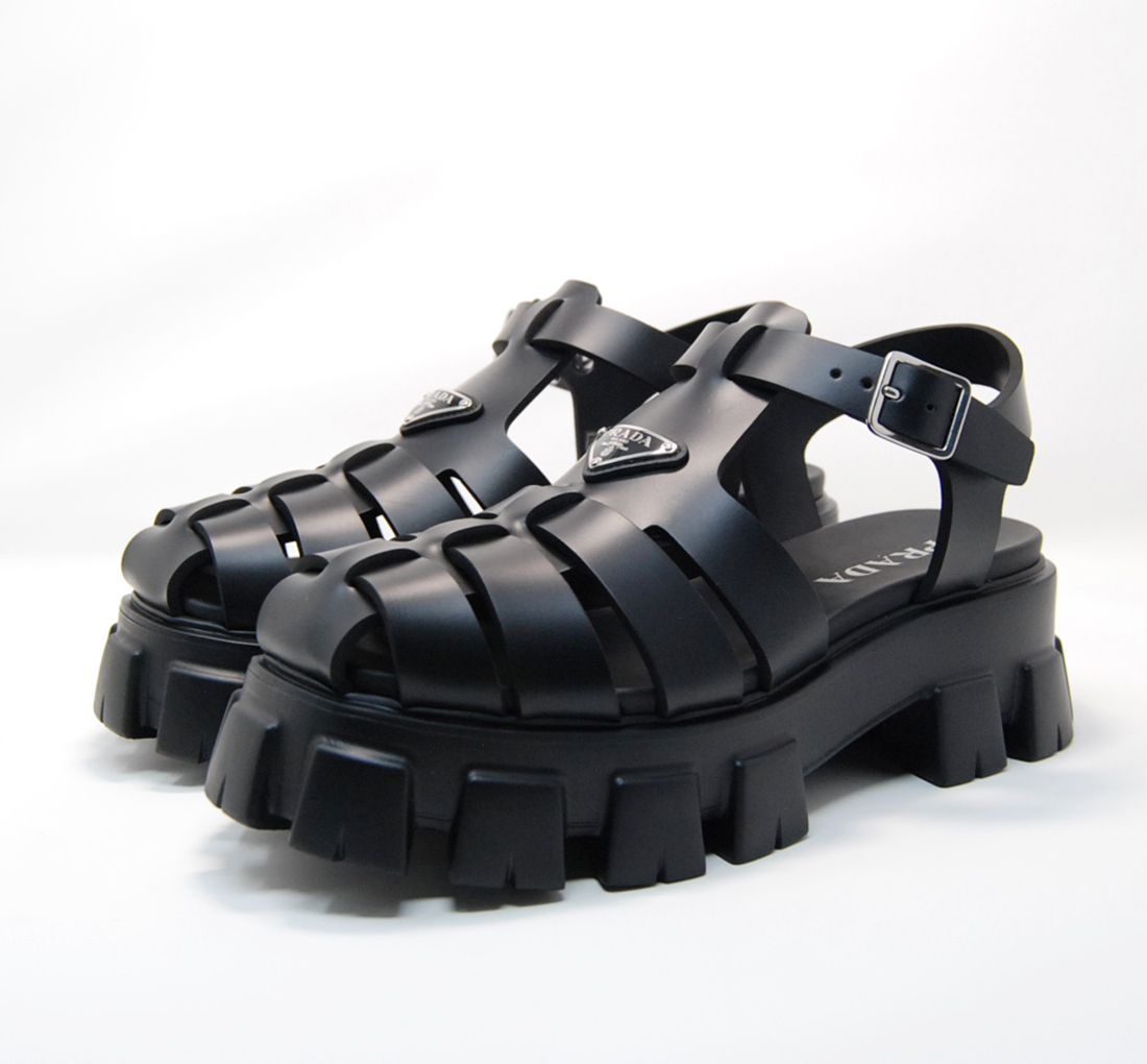 関税負担なし☆PRADA プラダ ラバー サンダル