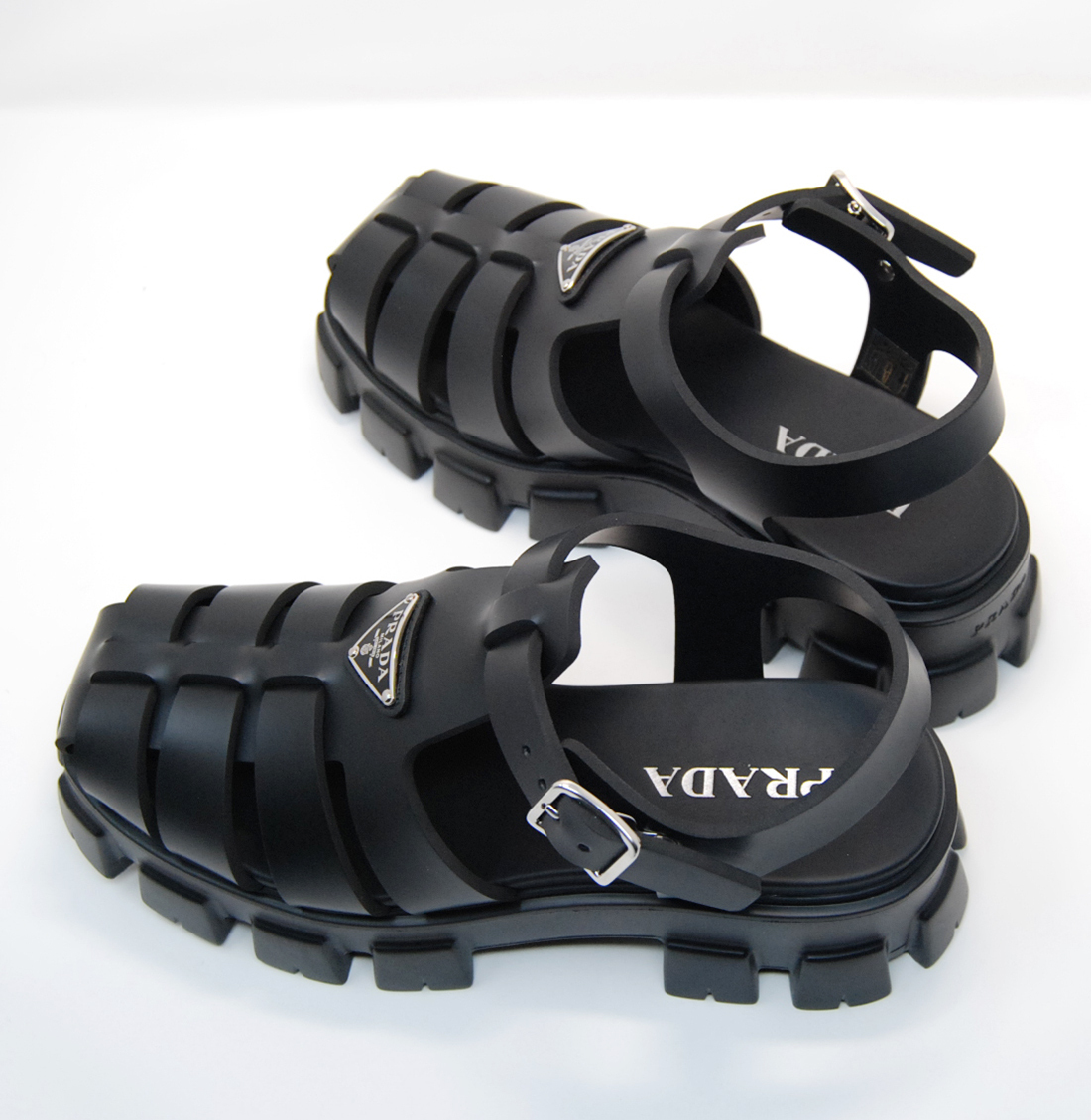 関税負担なし☆PRADA プラダ ラバー サンダル