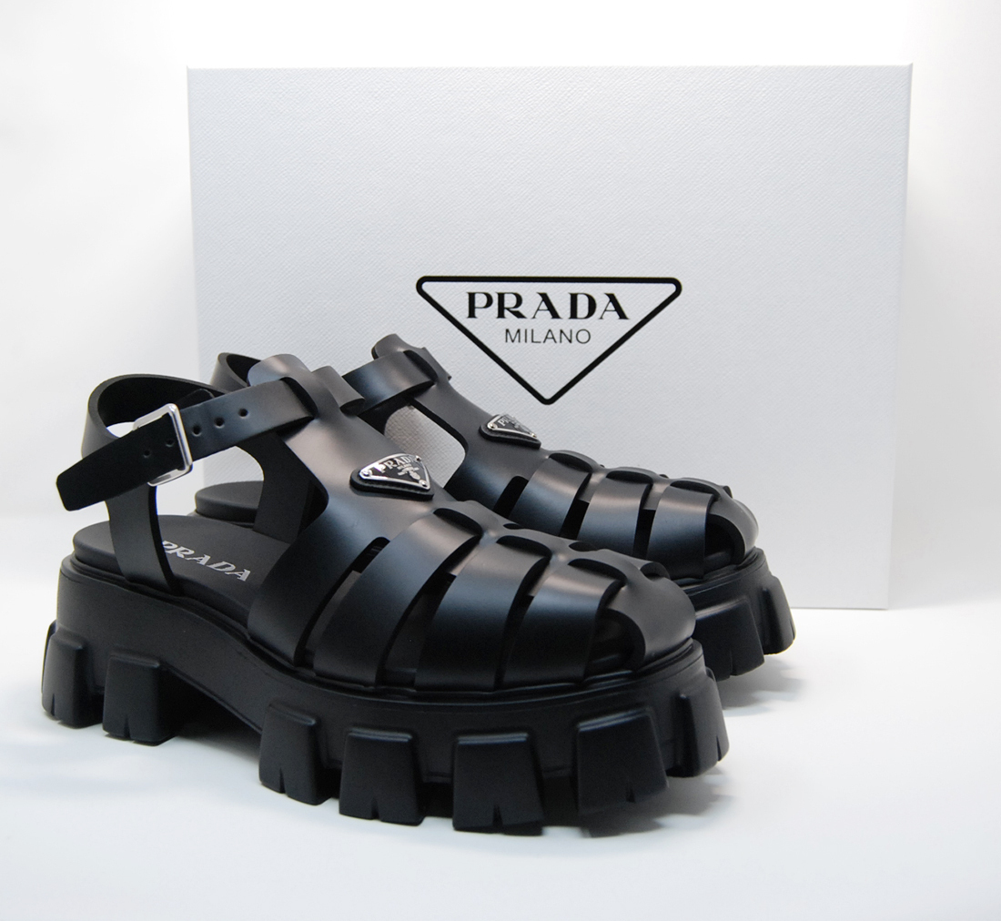 関税負担なし☆PRADA プラダ ラバー サンダル