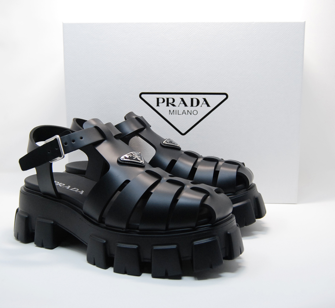 関税負担なし☆PRADA プラダ ラバー サンダル