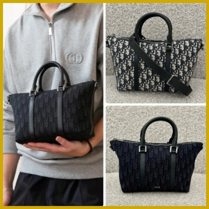 ◆国内発送◆Dior Weekender 25 バッグ オブリークジャガード