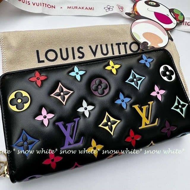明日着 限定 LV×TM 上質ラムレザー モノグラム ZIPPY 長財布