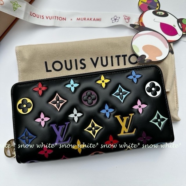 明日着 限定 LV×TM 上質ラムレザー モノグラム ZIPPY 長財布