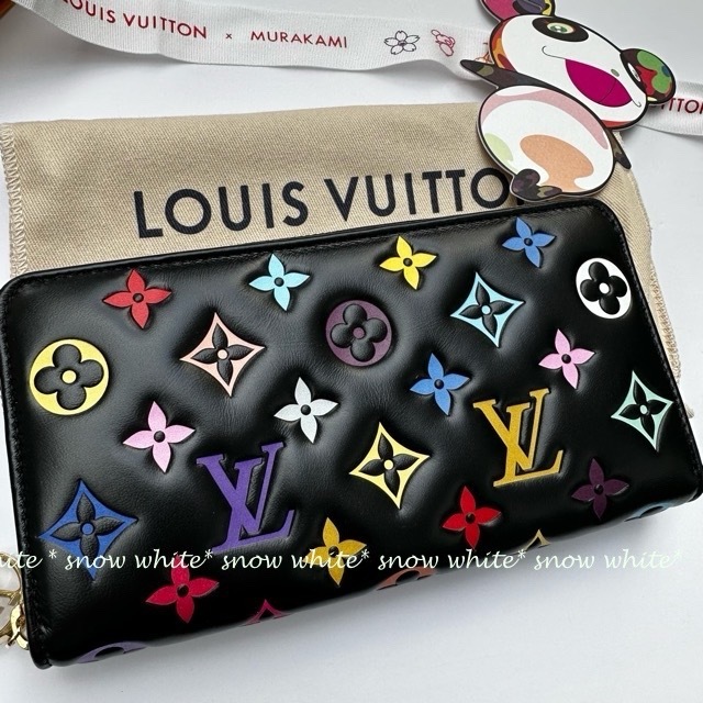 明日着 限定 LV×TM 上質ラムレザー モノグラム ZIPPY 長財布