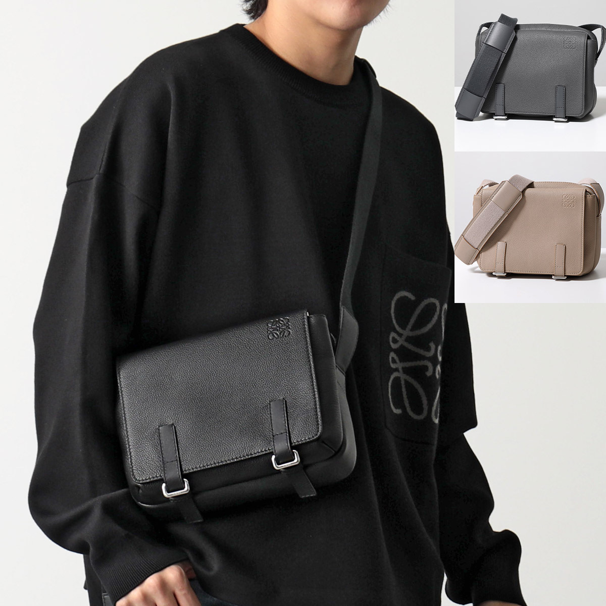 LOEWE バッグ MILITARY MESSENGE ミリタリー B553A72X22