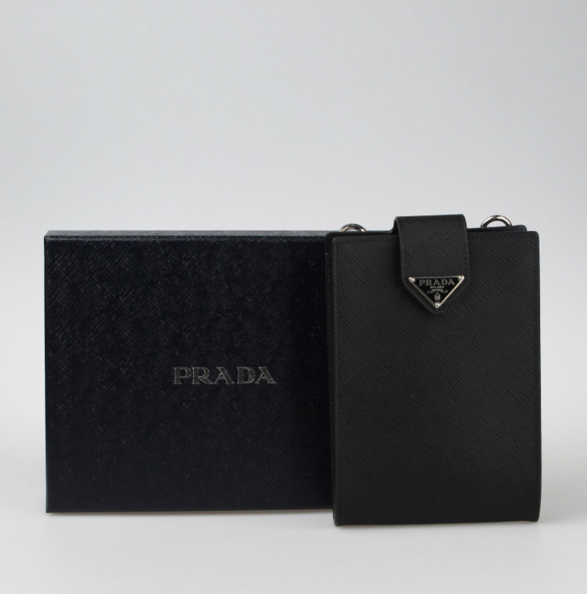 関送込! PRADA★フォンケース レザー ショルダーバッグ 2ZH179