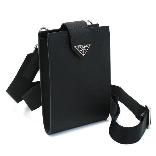 関送込! PRADA★フォンケース レザー ショルダーバッグ 2ZH179