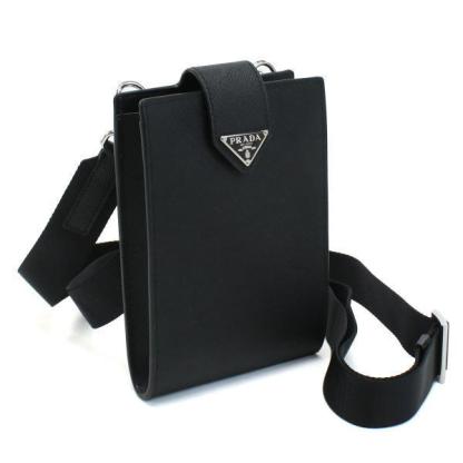 関送込! PRADA★フォンケース レザー ショルダーバッグ 2ZH179