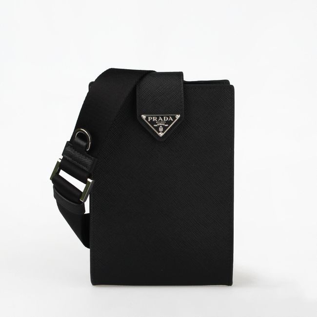 関送込! PRADA★フォンケース レザー ショルダーバッグ 2ZH179