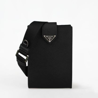 関送込! PRADA★フォンケース レザー ショルダーバッグ 2ZH179