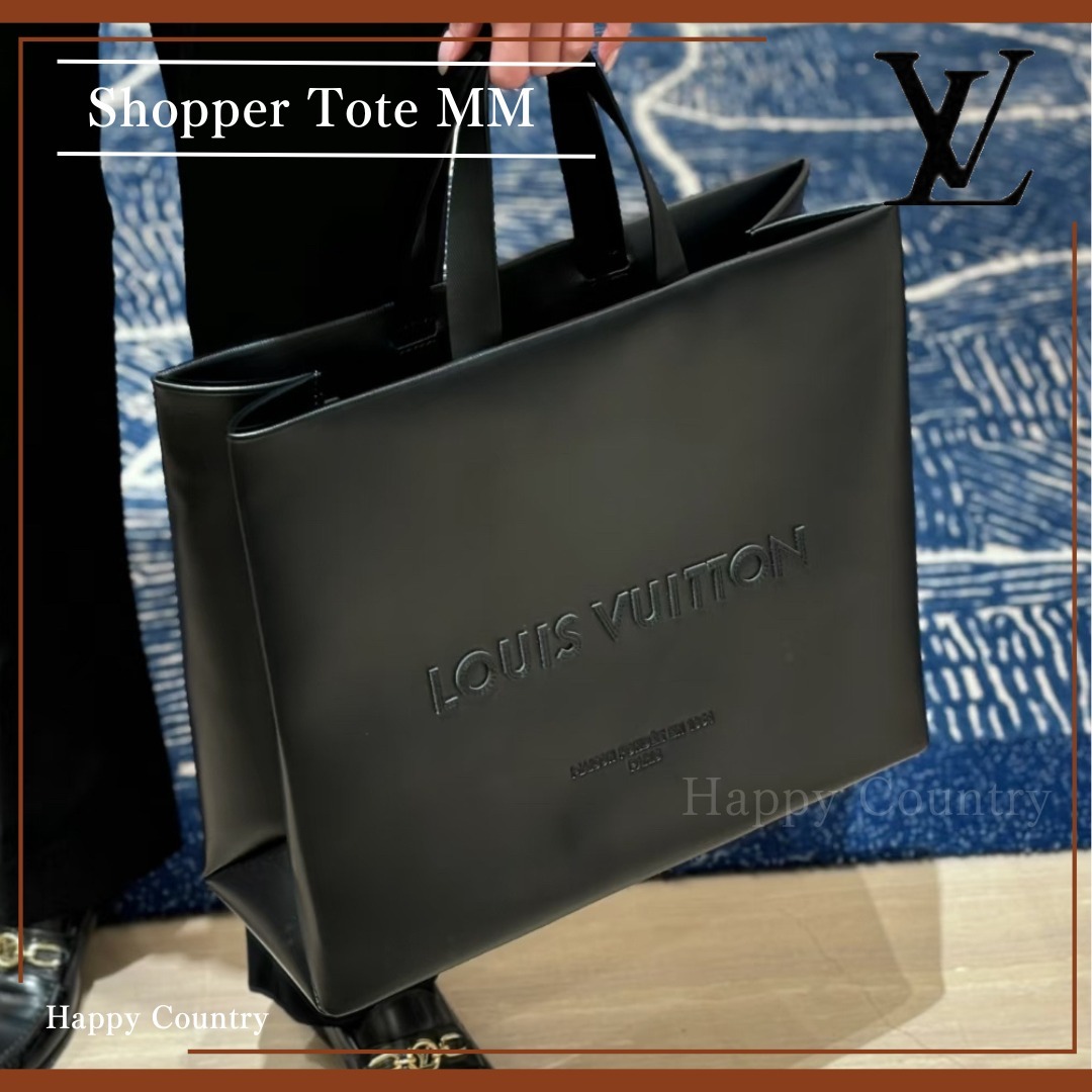 人気！大人男性に【ルイヴィトン】ショッパートートMM/ブラック