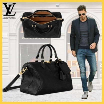24SS◆Louis Vuitton◆Speedy Soft 30 ボストンバッグ ブラック M47186