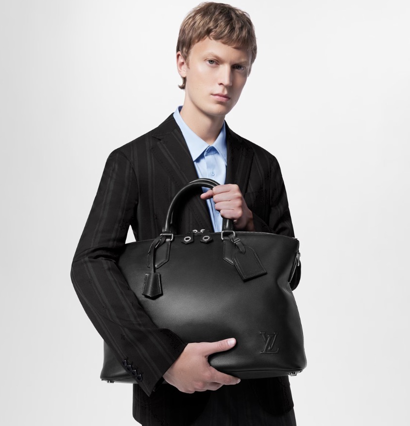 Louis Vuitton バッグ《Lock It MM》黒 ミレジムレザー 直営店