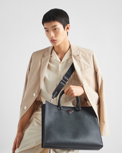 EXPRESS便可◎ PRADA ストラップ付 ビジネスバッグ/通勤