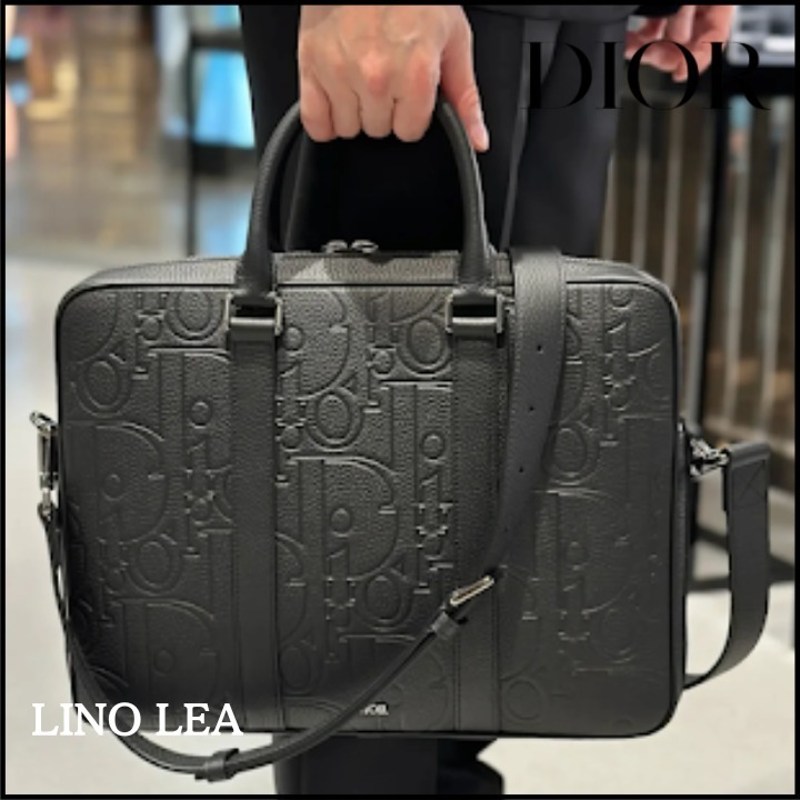 《ビジネスに♡》DIOR ジップ ブリーフケース