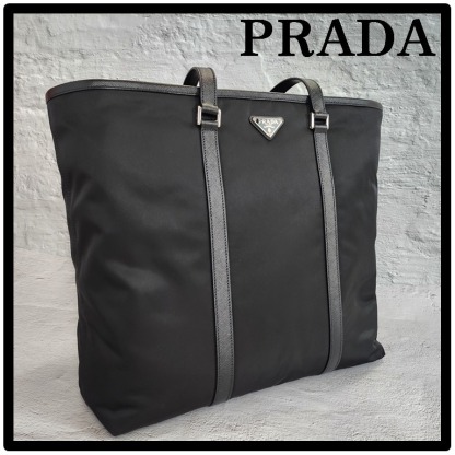 ★関税込★PRADA★Re-Nylon xサフィアーノレザートートバッグ
