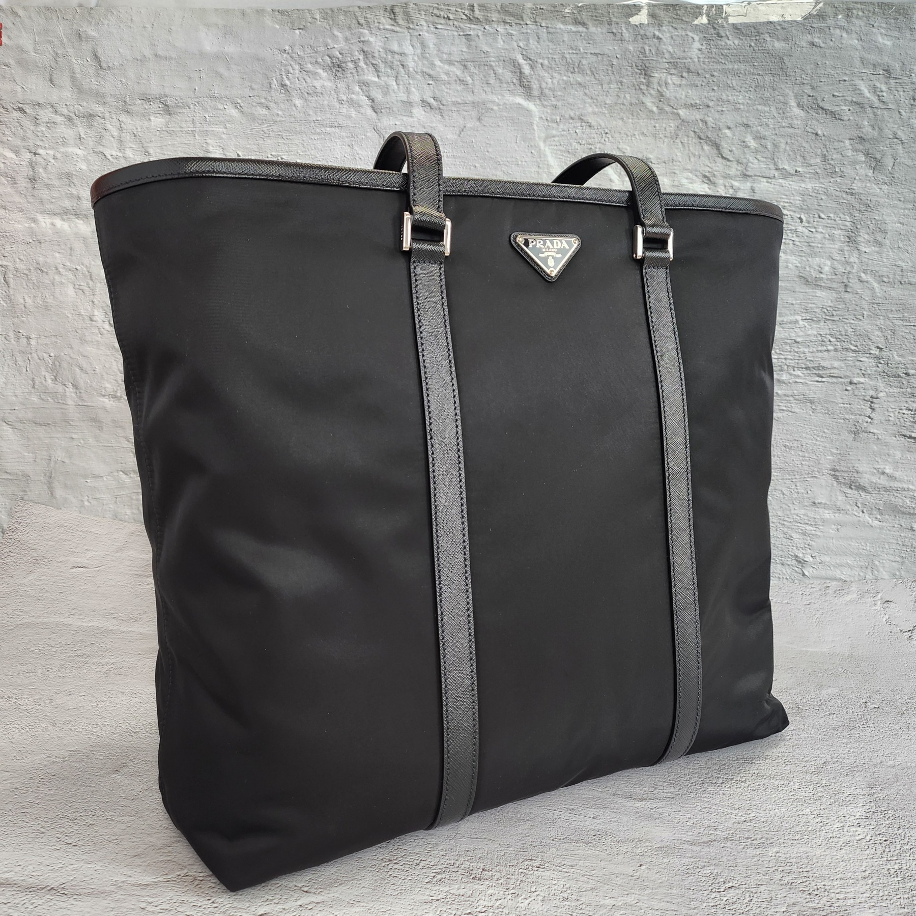 ★関税込★PRADA★Re-Nylon xサフィアーノレザートートバッグ