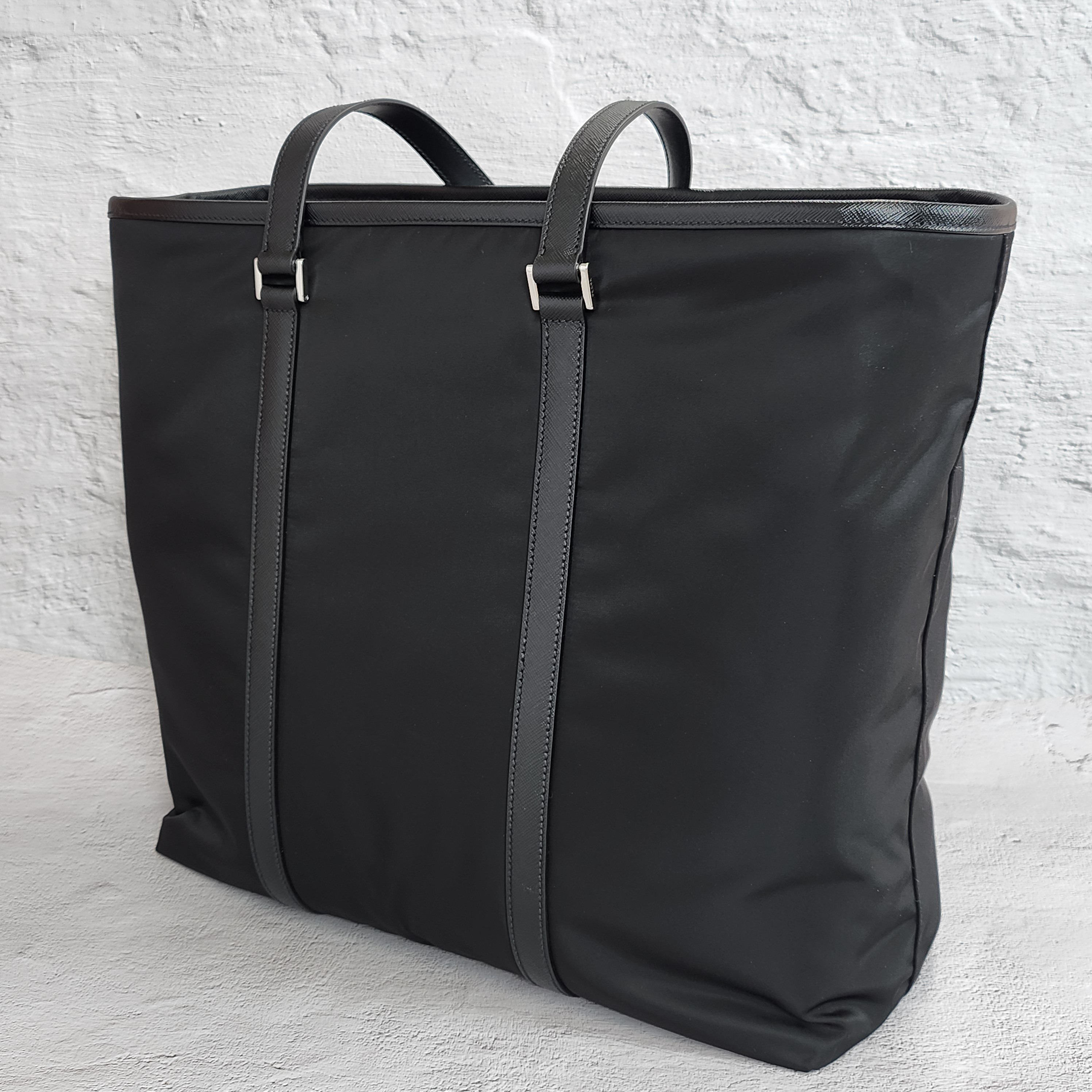 ★関税込★PRADA★Re-Nylon xサフィアーノレザートートバッグ