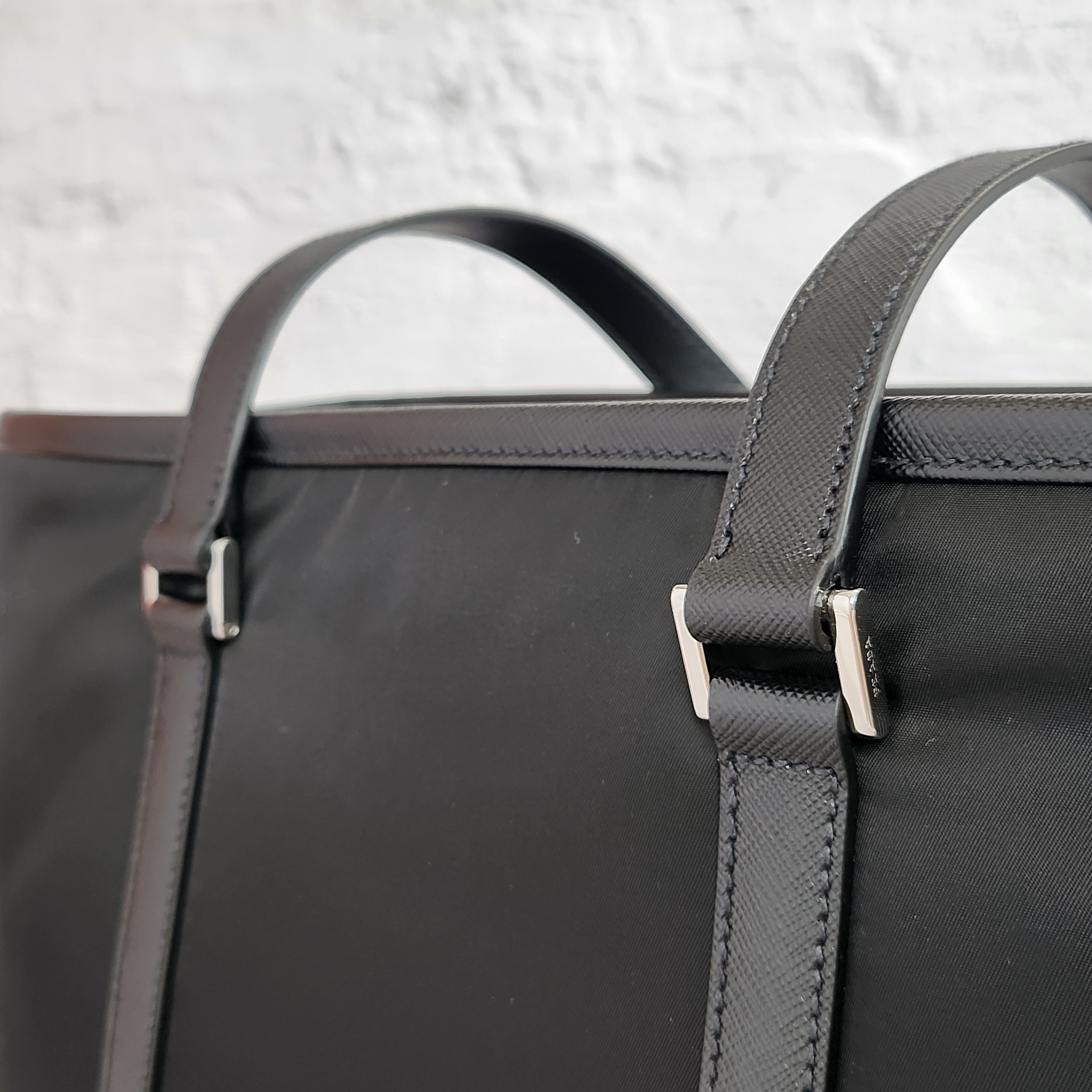 ★関税込★PRADA★Re-Nylon xサフィアーノレザートートバッグ