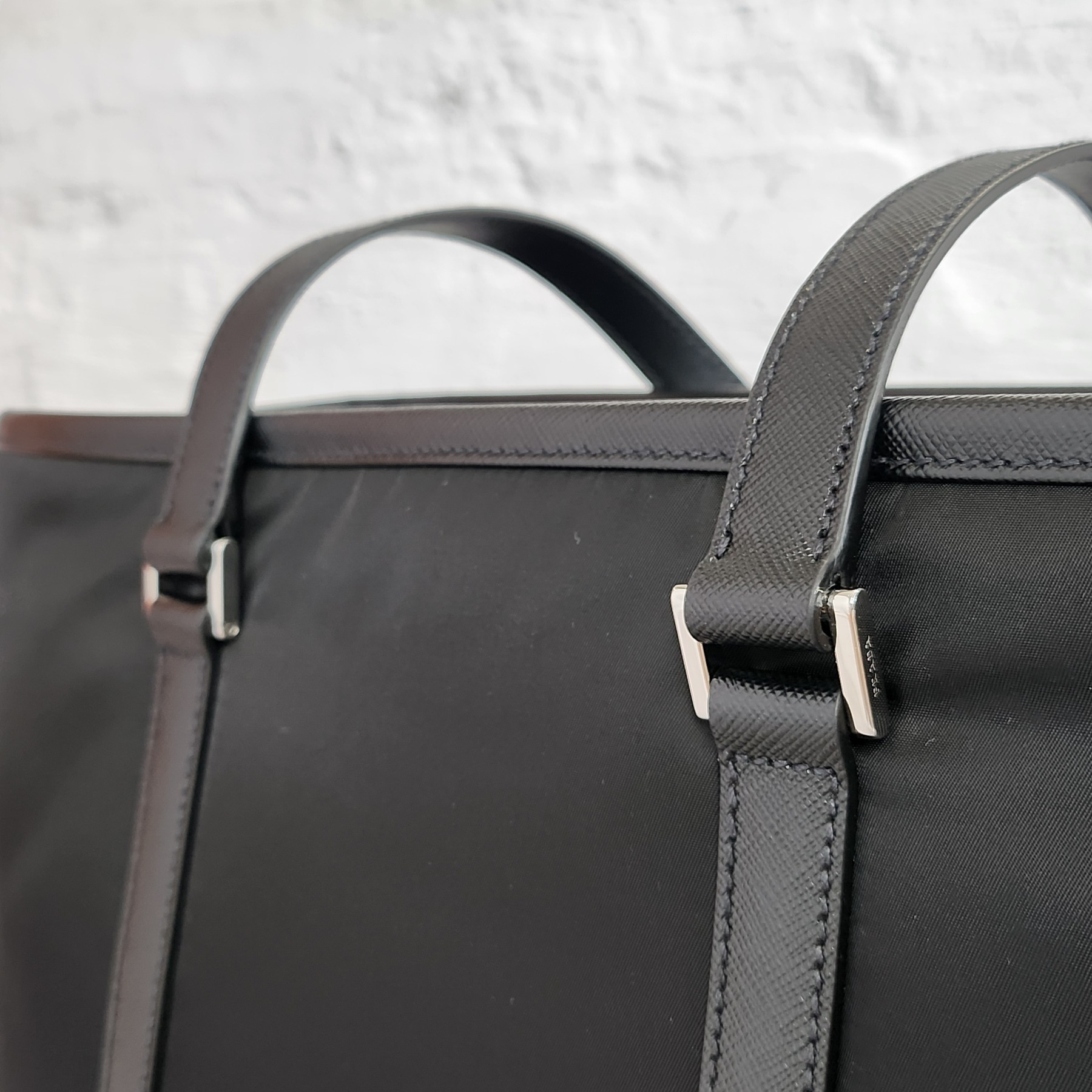 ★関税込★PRADA★Re-Nylon xサフィアーノレザートートバッグ