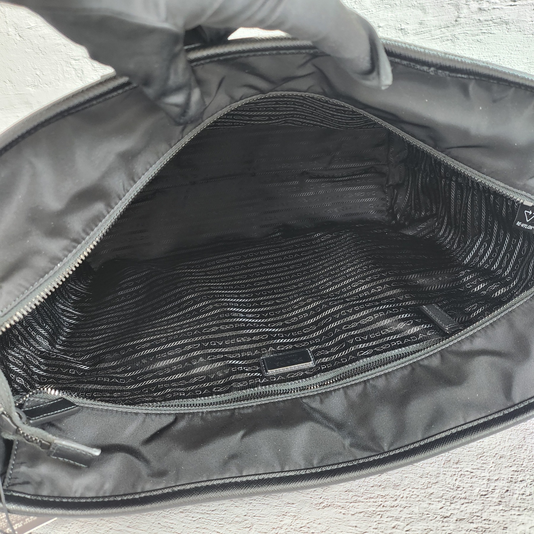 ★関税込★PRADA★Re-Nylon xサフィアーノレザートートバッグ