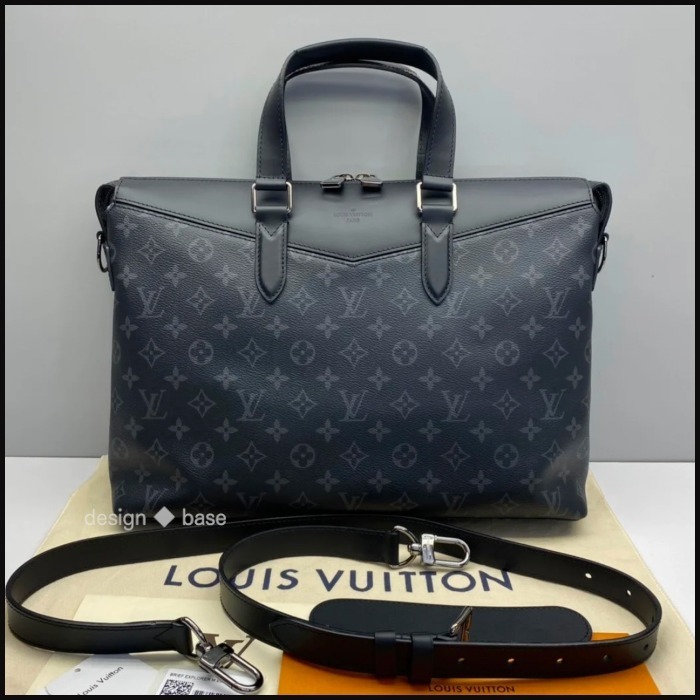 ルイヴィトン LOUIS VUITTON エクスプローラー エクリプス ショルダーバッグ モノグラムキャンバス ブラック ユニセックス
